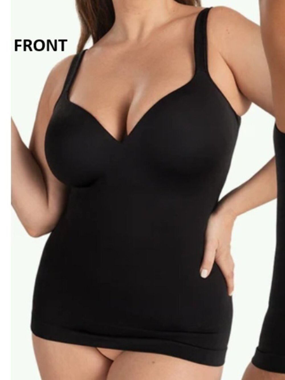 NEW! SHAPERMINT SWEETHEART BUILT-IN BRA SHAPER CAMI-3X - Picture 3 of 9